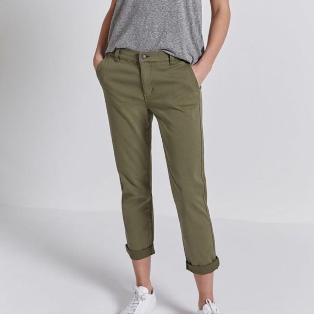 Current/Elliott The Confident Pant Olive Green 28
